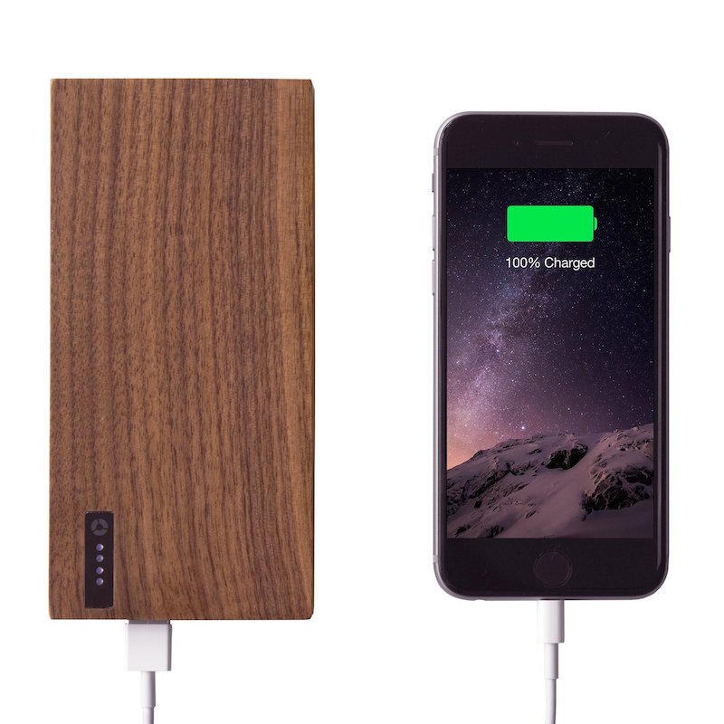 Nomad, Powerplant 12,000 mAh Battery in Solid Walnut ShopBlast